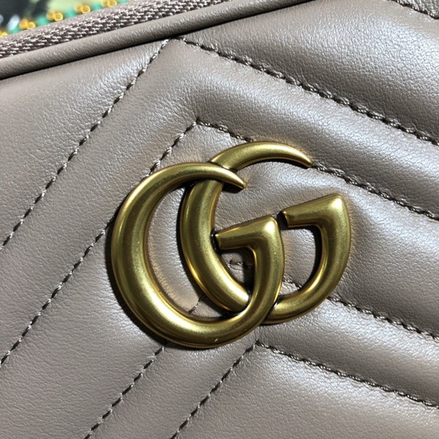 Gucci經典款女包 598596 古馳GUCCI女士鏈條包 古馳GG Marmont迷你單肩斜挎包  gqy2437